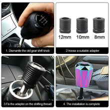 Load image into Gallery viewer, Universal Car Manual Gear Aluminum Diamond Shape Racing Stick Shift Knob Lever Shifter Racing Shift Knob