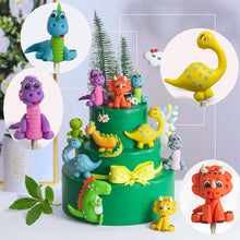 Load image into Gallery viewer, 3D Dinosaur Cake Topper Cartoon Kids Birthday Cake Decoration Party Favors Supplies Boys Toy Love gifts Cute Figure Ornaments