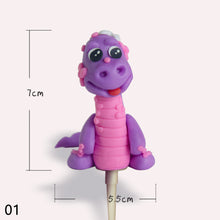 Load image into Gallery viewer, 3D Dinosaur Cake Topper Cartoon Kids Birthday Cake Decoration Party Favors Supplies Boys Toy Love gifts Cute Figure Ornaments