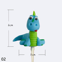 Load image into Gallery viewer, 3D Dinosaur Cake Topper Cartoon Kids Birthday Cake Decoration Party Favors Supplies Boys Toy Love gifts Cute Figure Ornaments