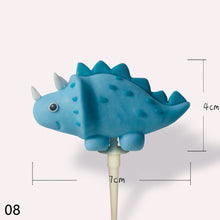 Load image into Gallery viewer, 3D Dinosaur Cake Topper Cartoon Kids Birthday Cake Decoration Party Favors Supplies Boys Toy Love gifts Cute Figure Ornaments