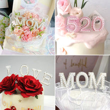Load image into Gallery viewer, Mother’s Birthday Cake Topper Decoration Mother's Day Cake Topper Decoration I Love Mom Bithday Cupcake Toppers