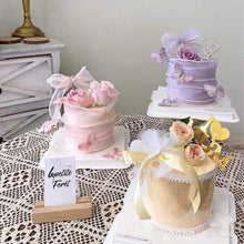 Load image into Gallery viewer, 5pcs Butterfly Cake Decoration Embroidery Butterfly Cake Topper Romantic Valentine's Day Baking Decoration Supplies