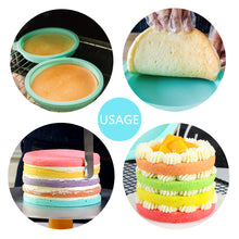 Load image into Gallery viewer, 4inch/6inch Silicone Layered Cake Round Shape Baking Pastry Tool DIY Desserts Making Mould Silicone Pan Bakeware Tool