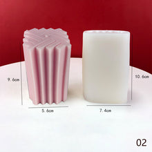Load image into Gallery viewer, DIY Geometry Silicone Candle Mold Carving Art Aromatherapy Plaster Home Decoration Mold Wedding Gift