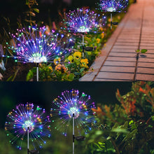 Load image into Gallery viewer, Firework Solar Light 90/120/150 LED Fireworks Lamp Solar Powered Waterproof Outdoor Garden Light Lawn Automatic Lamp