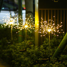 Load image into Gallery viewer, Firework Solar Light 90/120/150 LED Fireworks Lamp Solar Powered Waterproof Outdoor Garden Light Lawn Automatic Lamp
