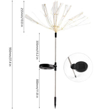 Load image into Gallery viewer, Firework Solar Light 90/120/150 LED Fireworks Lamp Solar Powered Waterproof Outdoor Garden Light Lawn Automatic Lamp