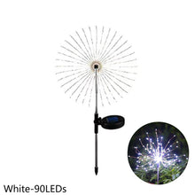 Load image into Gallery viewer, Firework Solar Light 90/120/150 LED Fireworks Lamp Solar Powered Waterproof Outdoor Garden Light Lawn Automatic Lamp