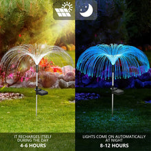 Load image into Gallery viewer, Jellyfish Shape Solar Light Fireworks Lamp Solar Powered Waterproof Outdoor Garden Light Lawn Automatic Lamp