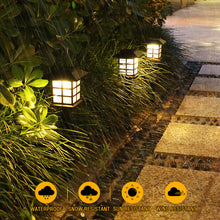 Load image into Gallery viewer, 2Pcs Solar Lights with House Shape LED Lamp Solar Powered Waterproof Outdoor Garden Light Lawn Automatic Lamp
