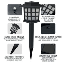 Load image into Gallery viewer, 2Pcs Solar Lights with House Shape LED Lamp Solar Powered Waterproof Outdoor Garden Light Lawn Automatic Lamp