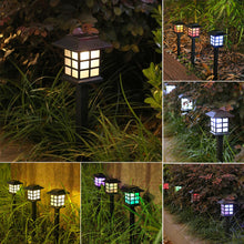 Load image into Gallery viewer, 2Pcs Solar Lights with House Shape LED Lamp Solar Powered Waterproof Outdoor Garden Light Lawn Automatic Lamp