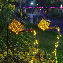 Load image into Gallery viewer, Watering Can Solar Light LED Fireworks Lamp Solar Powered Waterproof Outdoor Garden Light Lawn Automatic Lamp