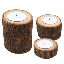Load image into Gallery viewer, Wooden Branch Candle Holder Round Candlestick Table Desktop Decoration Plant Flower Plot Home Wedding Decor