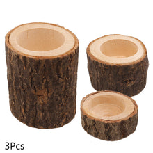 Load image into Gallery viewer, Wooden Branch Candle Holder Round Candlestick Table Desktop Decoration Plant Flower Plot Home Wedding Decor