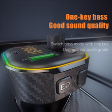 Load image into Gallery viewer, Car FM Transmitter Car MP3 Player Type C PD 20W USB QC3.0 Fast Charging Car Charger Handsfree Bluetooth 5.0 FM Modulator
