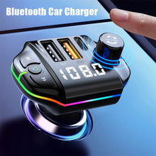 Load image into Gallery viewer, Fm Transmitter Car Bluetooth A10 Colorful Atmosphere Light FM Transmitter BT 5.0 Car Charging MP3 Player