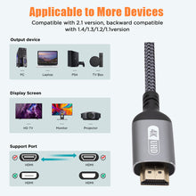 Load image into Gallery viewer, 4K HDMI Cable HDMI 2.1 Wire for Xiaomi Xbox Serries X PS5 PS4 Chromebook Laptops 120Hz HDMI Splitter Digital Cable Cord
