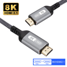 Load image into Gallery viewer, 8K HDMI Cable HDMI 2.1 Wire for Xiaomi Xbox Serries X PS5 PS4 Chromebook Laptops 120Hz HDMI Splitter Digital Cable Cord