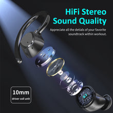 Load image into Gallery viewer, TWS Wireless Earphones Bluetooth 5.1 Sports Headphone IPX7 Waterproof Headsets Touch Control 9D Stereo Headset with Mic Earpiece