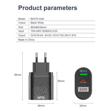 Load image into Gallery viewer, Gallium Nitride USB Charger PD Smart Fast Charging Cell Phone Charging Head QC3.0 Laptop Universal Quick Gan Charging Source