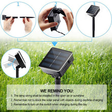 Load image into Gallery viewer, Ivy Vine Solar Fairy Lights String 5m/10m 100LED Garden Green Leaf Garland Lights 8 Mode Flashing Party Outdoor Wedding Hanging Lights Solar Powered