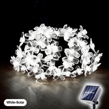 Load image into Gallery viewer, Sakura Flower Solar Fairy Lights String 5m/10m 100LED Garden Cherry Blossom Garland Lights 8 Mode Flashing Christmas Party Outdoor Hanging Lights Solar Powered