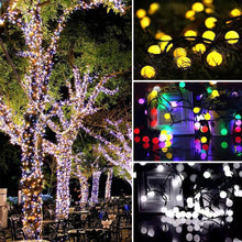 Load image into Gallery viewer, Holiday Ball Solar Fairy Lights String 5m/10m Garden Garland Lights 8 Mode Flashing Christmas Party Outdoor Hanging Lights Solar Powered
