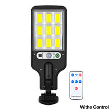 Load image into Gallery viewer, 108COB Solar Street Lights Outdoor Solar Lamp Waterproof Motion Sensor 3 Light Mode Security Lighting for Garden Patio Path Yard