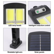 Load image into Gallery viewer, Solar Lights Outdoor Street Solar Lamp with Control Waterproof Motion Sensor 3 Light Mode Security Lighting for Garden Patio Path Yard