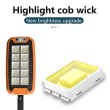Load image into Gallery viewer, 150LED/COB Solar Street Lamp Outdoor Garden 180° Rotatable Solar Lamp with Control Waterproof Motion Sensor 3 Light Mode Security Lighting for Garden Patio Path Yard
