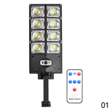 Load image into Gallery viewer, Floodlighting Solar Street Lamp Outdoor Garden Solar Lamp with Control Waterproof Motion Sensor 3 Light Mode Security Lighting for Garden Patio Path Yard