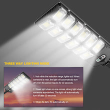 Load image into Gallery viewer, Floodlighting Solar Street Lamp Outdoor Garden Solar Lamp with Control Waterproof Motion Sensor 3 Light Mode Security Lighting for Garden Patio Path Yard