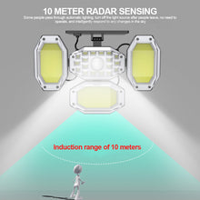 Load image into Gallery viewer, All Side Solar Lamp Garden Wall/Spike Solar/USB Charging Light with Control Outdoor Waterproof Spotlight 4 Head Lighting Security Street Lamp lanterns