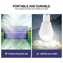Load image into Gallery viewer, Home Soalr Charging Bulb Outdoor Camping Split Solar Bulb Indoor Solar Powered LED Lighting System Solar Panel and Lighting