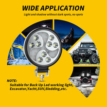Load image into Gallery viewer, 1Pc 4inch LED Headlight Work Light Spotlight LED IP67 8000LM Round SUV For Off Road ATV UTV Truck Tractor