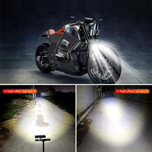 Load image into Gallery viewer, 1Pc 6LED Motorcycle Headlight SpotLights DRL Flash Auxiliary High Brightness Lamp Electric Vehicle Scooters Autocycle Bulbs