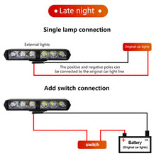 Load image into Gallery viewer, 1Pc 6LED Motorcycle Headlight SpotLights DRL Flash Auxiliary High Brightness Lamp Electric Vehicle Scooters Autocycle Bulbs