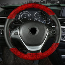 Load image into Gallery viewer, 38cm Car Steering Wheel Cover Leather Braid On Car Crystal Sports Steering Wheel Case Braiding Cover