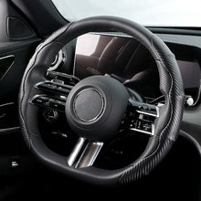 Load image into Gallery viewer, 2Pcs Universal Carbon Fiber Car Steering Wheel Cover Non-Slip Auto Interior Decoration Accessories
