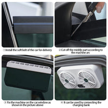 Load image into Gallery viewer, Car USB Cooling Fan Window Fan Car Window Windshield Vent Air Fan Auto Ventilator Cool Cooling Cool