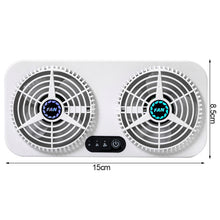 Load image into Gallery viewer, Car USB Cooling Fan Window Fan Car Window Windshield Vent Air Fan Auto Ventilator Cool Cooling Cool