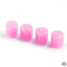 Load image into Gallery viewer, 4Pcs Car Luminous Valve Cap Dust-proof Decorative Tires Accessories Tyre Stem Covers Applicable Universal Motorcycle Bike