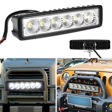 Load image into Gallery viewer, 18W 6 LED Car LED Work Light High Bright DRL Spotlight For Truck Offroad Car Tractor SUV ATV Bar LED Headlights 12V Driving Lamp