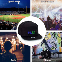 Load image into Gallery viewer, LED Bluetooth Mobile Phone APP Controlled Baseball Hat Scroll Message Display Board Hip Hop Street Snapback Cap Unisex