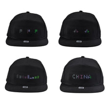 Load image into Gallery viewer, LED Bluetooth Mobile Phone APP Controlled Baseball Hat Scroll Message Display Board Hip Hop Street Snapback Cap Unisex