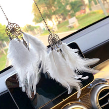 Load image into Gallery viewer, Mini Dream Catcher Car Pendant Accessory Interior For Girls Feather Mirror Hanging Pendant Home Decor Lucky Car Ornament Girls