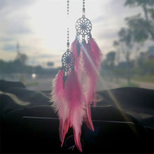 Load image into Gallery viewer, Mini Dream Catcher Car Pendant Accessory Interior For Girls Feather Mirror Hanging Pendant Home Decor Lucky Car Ornament Girls