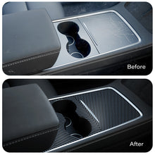 Load image into Gallery viewer, Car Central Control Carbon Fiber Panel Protective Stickers Patch For Tesla Model 3 Model Y Car Accessories Interior Film 2022